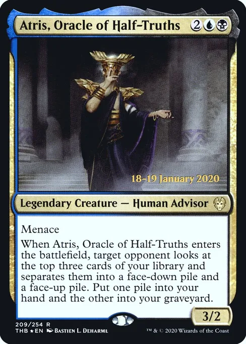 Atris, Oracle of Half-Truths, Theros Beyond Death Promos #209s