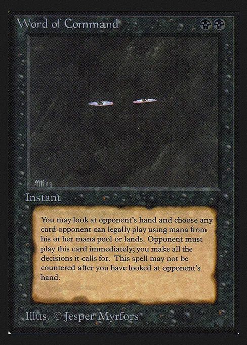Word of Command, Collectors' Edition #137