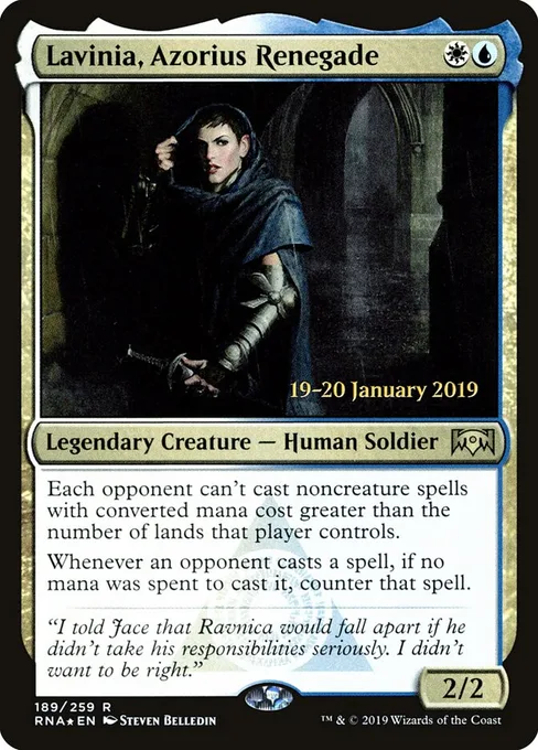 Lavinia, Azorius Renegade, Ravnica Allegiance Promos #189s