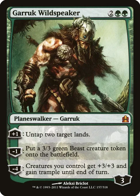 Garruk Wildspeaker, Commander 2011 #157