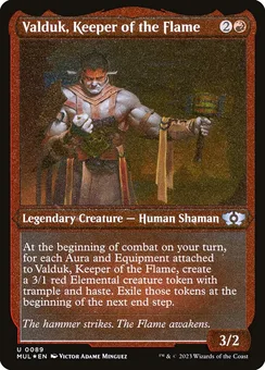 Valduk, Keeper of the Flame, Holofoil