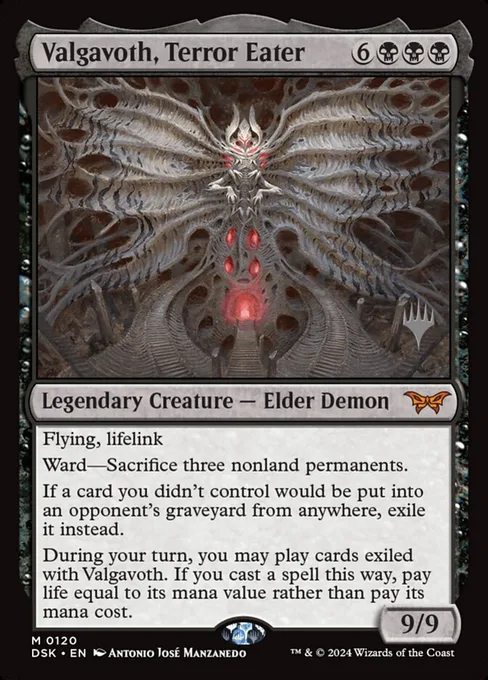 Valgavoth, Terror Eater, Duskmourn: House of Horror Promos #120p