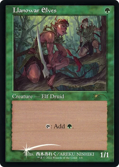 Llanowar Elves, 30th Anniversary History Promos #5★
