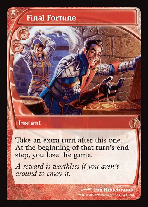 Final Fortune, Mystery Booster 2 #190