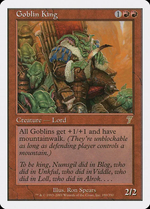 Goblin King, Seventh Edition #190