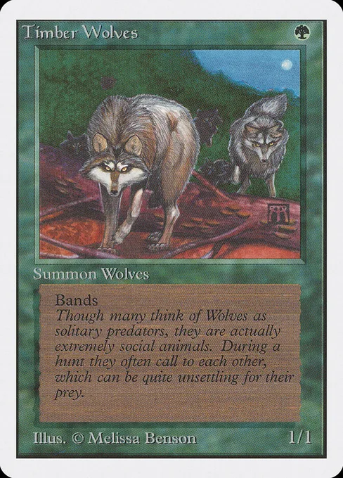 Timber Wolves, Unlimited Edition #220