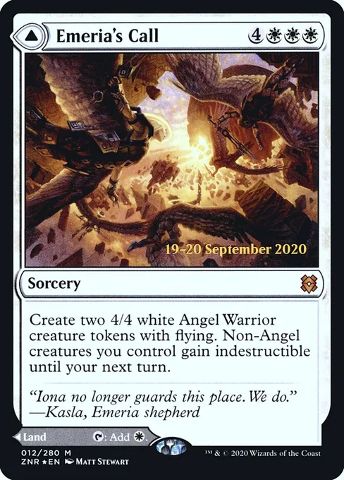 Emeria's Call // Emeria, Shattered Skyclave, Zendikar Rising Promos #12s