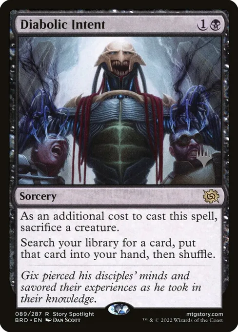Diabolic Intent, The Brothers' War Promos #89p