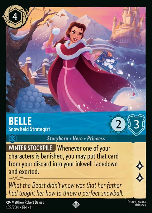 Belle - Snowfield Strategist, Winterspell #158