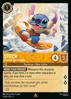 Stitch - Carefree Snowboarder, Normal