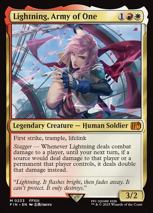 Lightning, Army of One, Final Fantasy #233