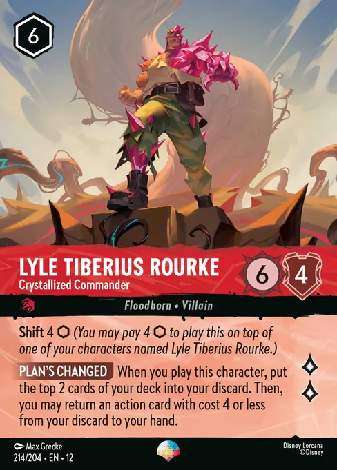Lyle Tiberius Rourke - Crystallized Commander, Wilds Unknown #214