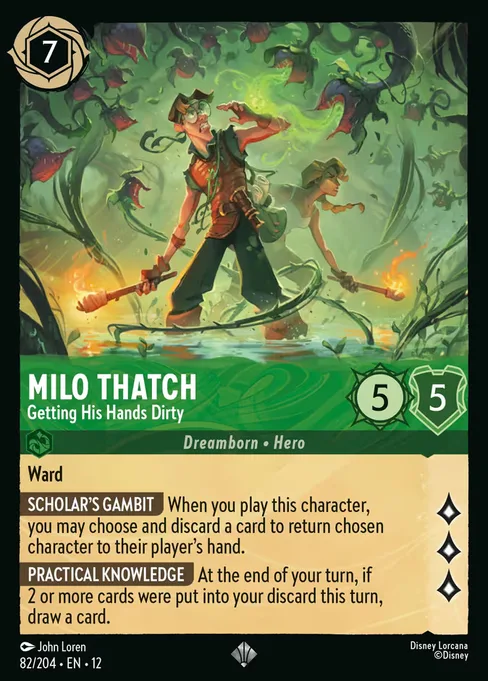 Milo Thatch - Getting His Hands Dirty, Wilds Unknown #82