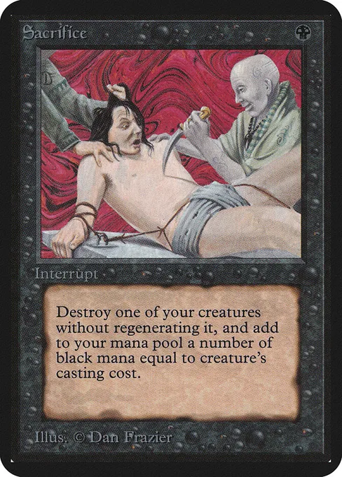 Sacrifice, Limited Edition Alpha #124