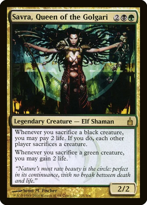 Savra, Queen of the Golgari, Ravnica: City of Guilds #225