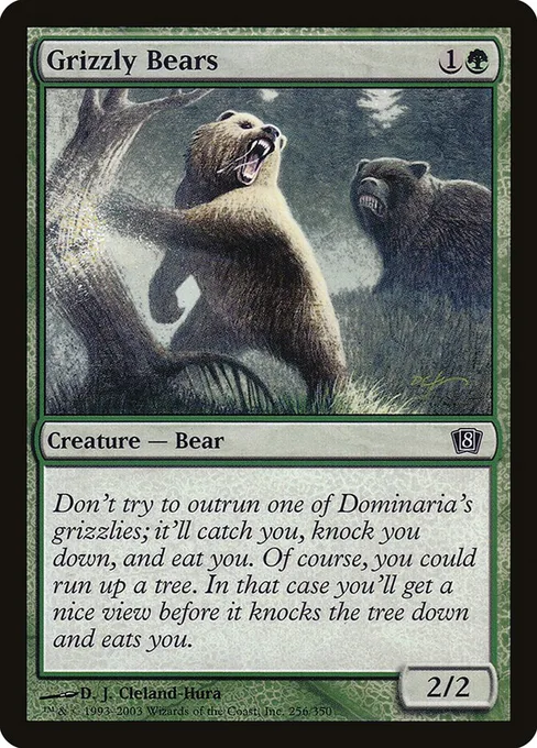 Grizzly Bears, Eighth Edition #256★