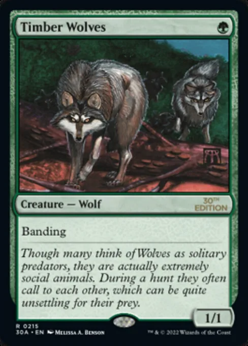 Timber Wolves, 30th Anniversary Edition #215