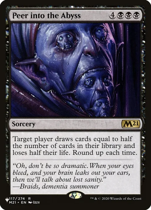 Peer into the Abyss, The List #M21-117