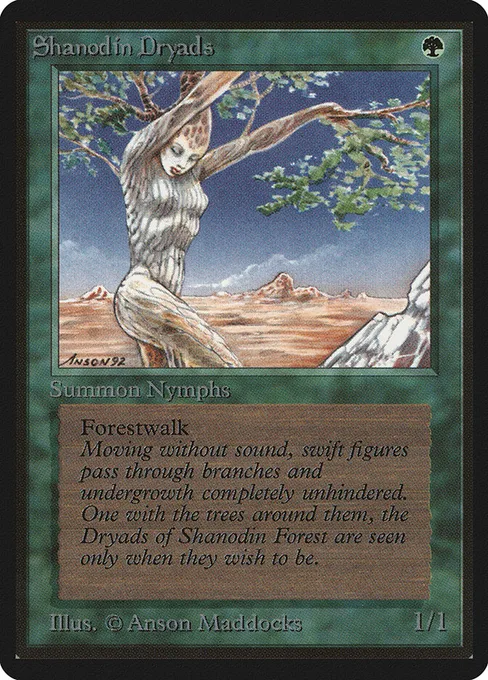 Shanodin Dryads, Limited Edition Beta #217