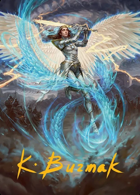 Elspeth, Storm Slayer // Elspeth, Storm Slayer, Tarkir: Dragonstorm Art Series #49