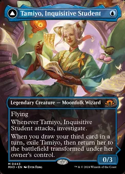Tamiyo, Inquisitive Student // Tamiyo, Seasoned Scholar, Normal