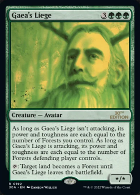 Gaea's Liege, 30th Anniversary Edition #192