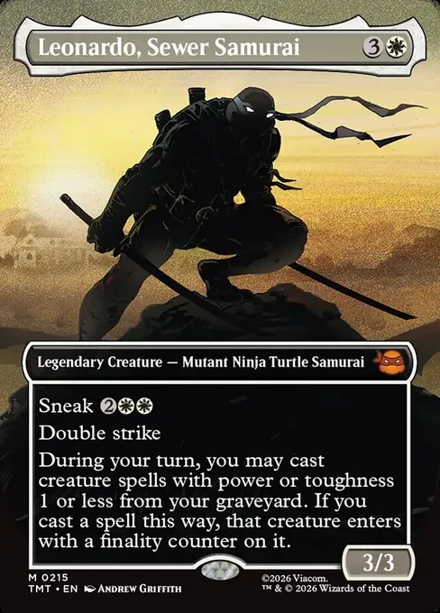 Leonardo, Sewer Samurai, Teenage Mutant Ninja Turtles #215
