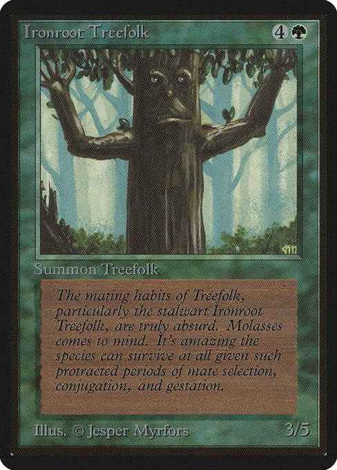 Ironroot Treefolk, Limited Edition Beta #204