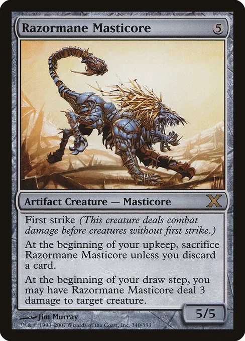 Razormane Masticore, Tenth Edition #340