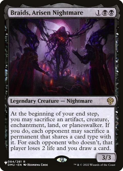 Braids, Arisen Nightmare, The List #DMU-84