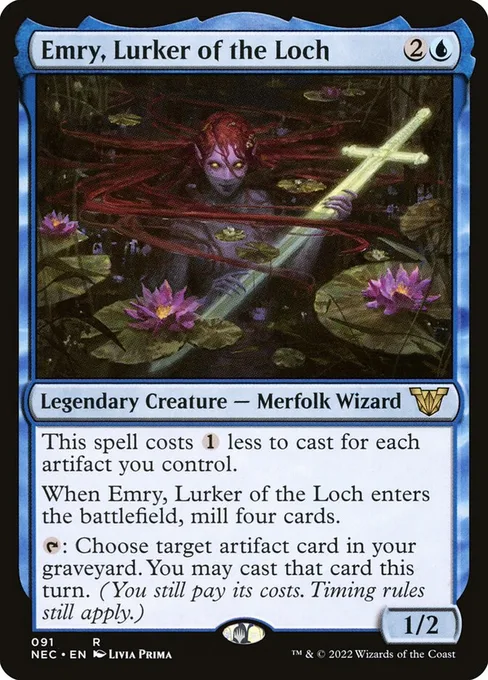 Emry, Lurker of the Loch, Neon Dynasty Commander #91