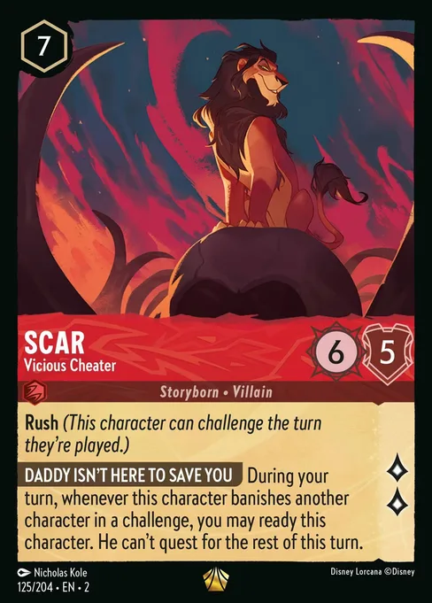 Scar - Vicious Cheater, Rise of the Floodborn #125