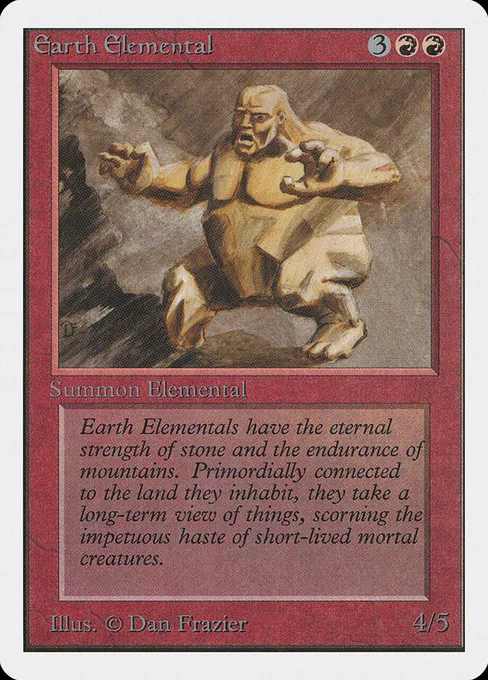 Earth Elemental, Unlimited Edition #145