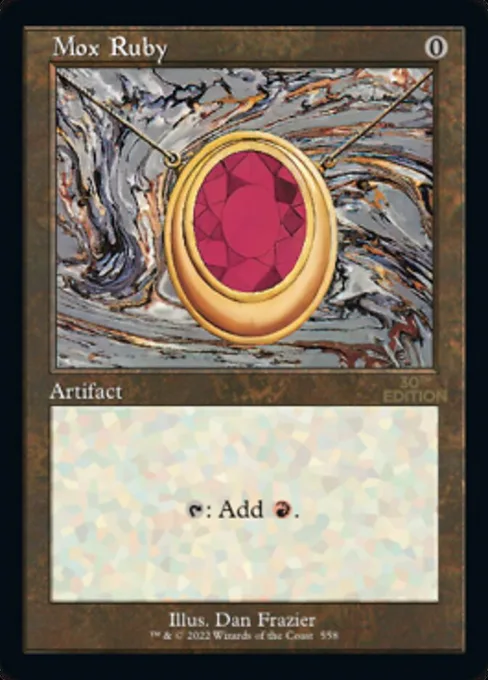 Mox Ruby, 30th Anniversary Edition #558