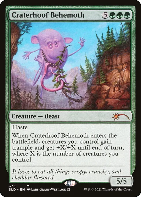 Craterhoof Behemoth, Secret Lair Drop #375