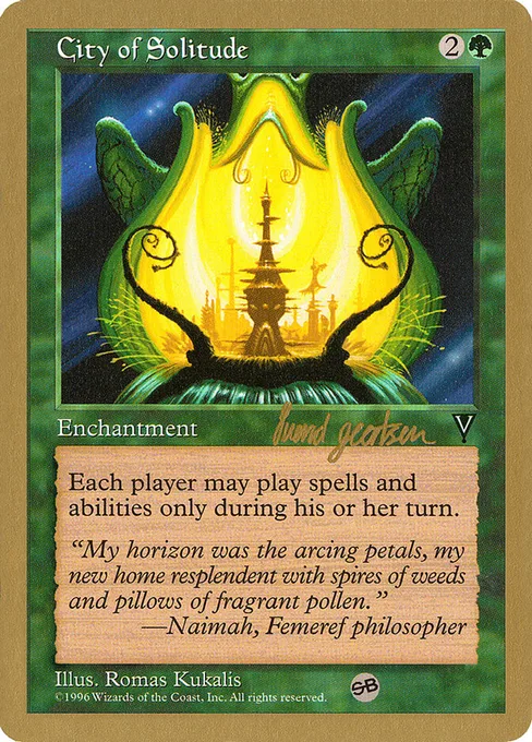 City of Solitude, World Championship Decks 1997 #sg102sb