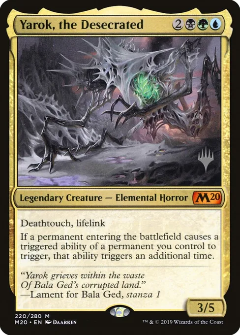 Yarok, the Desecrated, Core Set 2020 Promos #220p