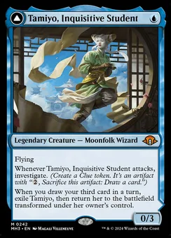 Tamiyo, Inquisitive Student // Tamiyo, Seasoned Scholar, Normal