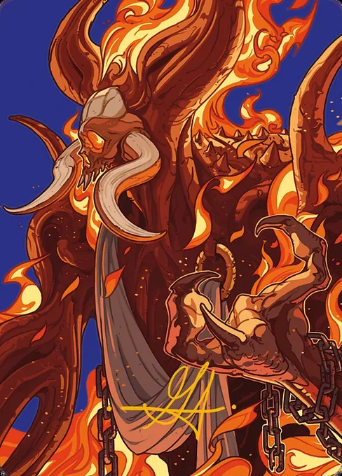 Phlage, Titan of Fire's Fury // Phlage, Titan of Fire's Fury, Modern Horizons 3 Art Series #50