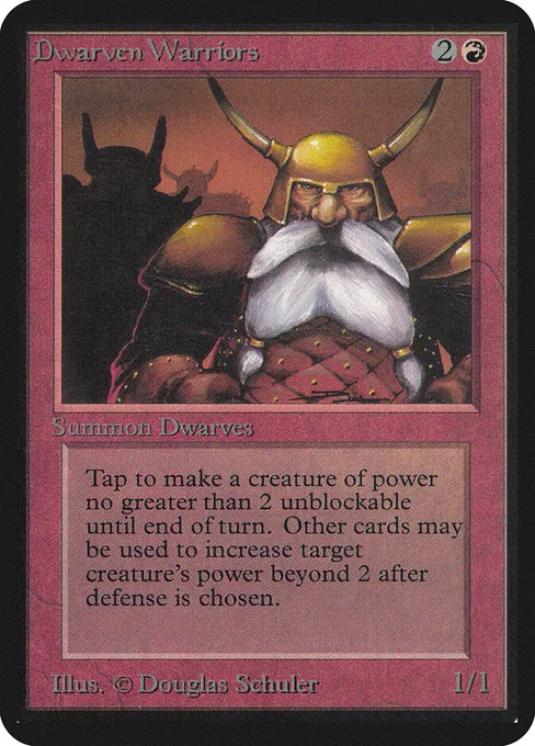 Dwarven Warriors, Limited Edition Alpha #143