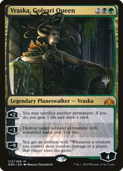 Vraska, Golgari Queen, Guilds of Ravnica Promos #213p
