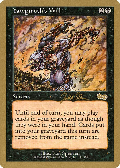 Yawgmoth's Will, World Championship Decks 1999 #js171