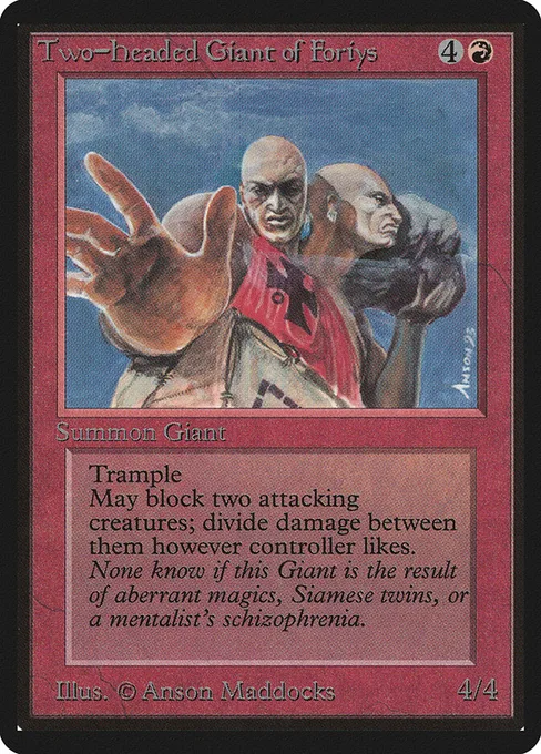 Two-Headed Giant of Foriys, Limited Edition Beta #180