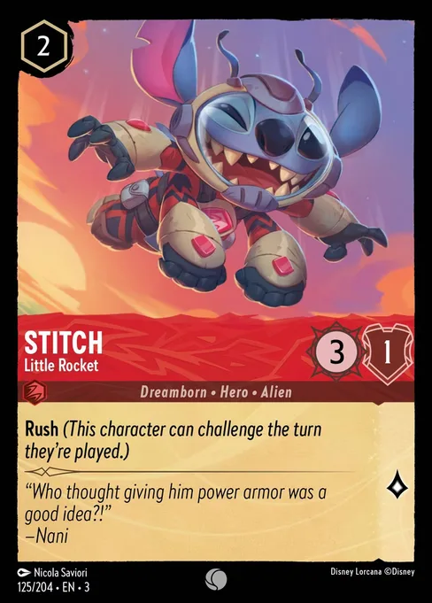 Stitch - Little Rocket, Into the Inklands #125