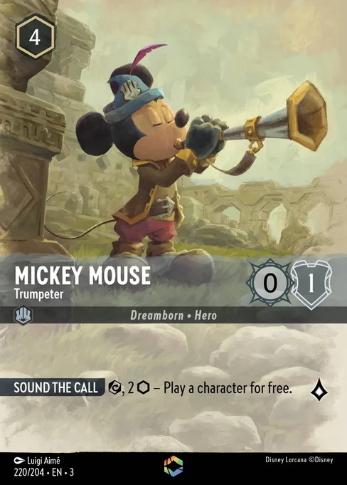 Mickey Mouse - Trumpeter, Into the Inklands #220