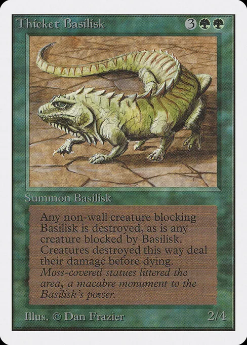 Thicket Basilisk, Unlimited Edition #219