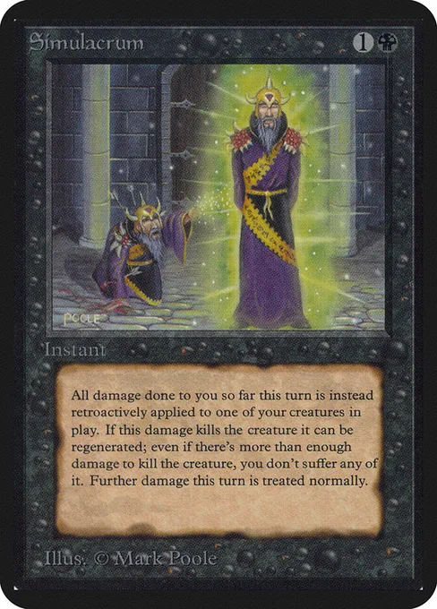 Simulacrum, Limited Edition Alpha #128