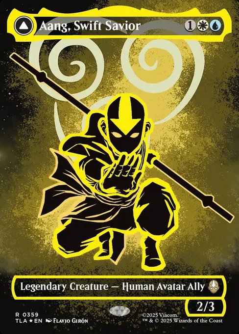 Aang, Swift Savior // Aang and La, Ocean's Fury, Avatar: The Last Airbender #359