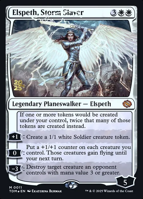 Elspeth, Storm Slayer, Tarkir: Dragonstorm Promos #11s