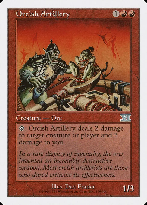 Orcish Artillery, Classic Sixth Edition #196